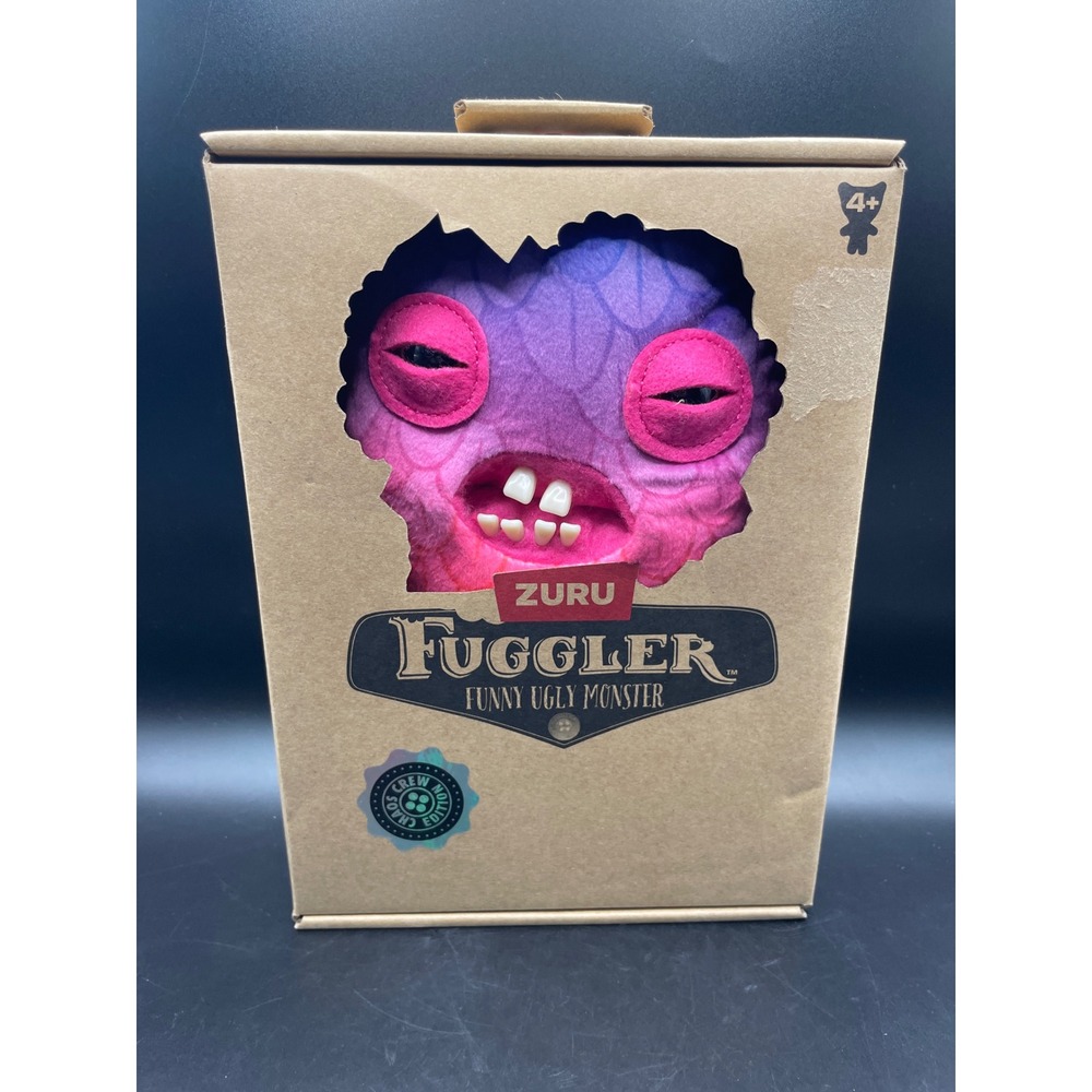 Zuru Fuggler Funny Ugly Monster Chaos Crew Edition Purple Pink Plush Toy New